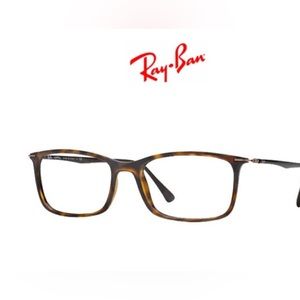 USED PRESCRIPTION AUTHENTIC Ray-Ban RX 7031 DARK HAVANA EYEGLASSES